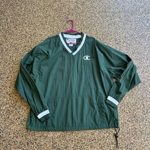 Champion Forest Green V-Neck Pullover